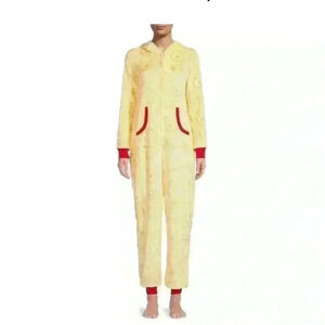 Disney Winnie the Pooh Zippered Onsie Fleece Pajamas Costume